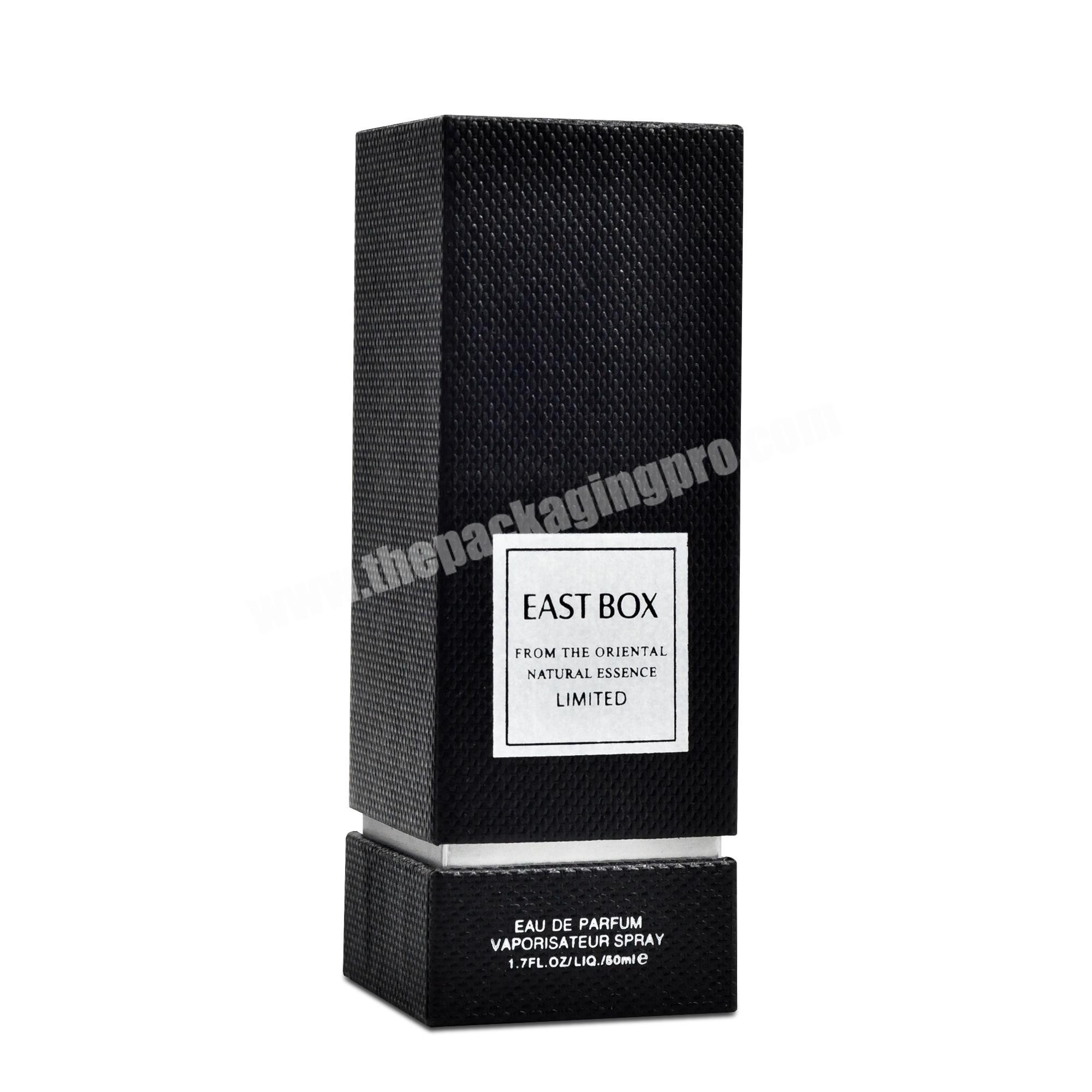 Wholesale Luxury Cosmetics Bottle Lip Gloss Paper Box base color black bottle box Perfume box