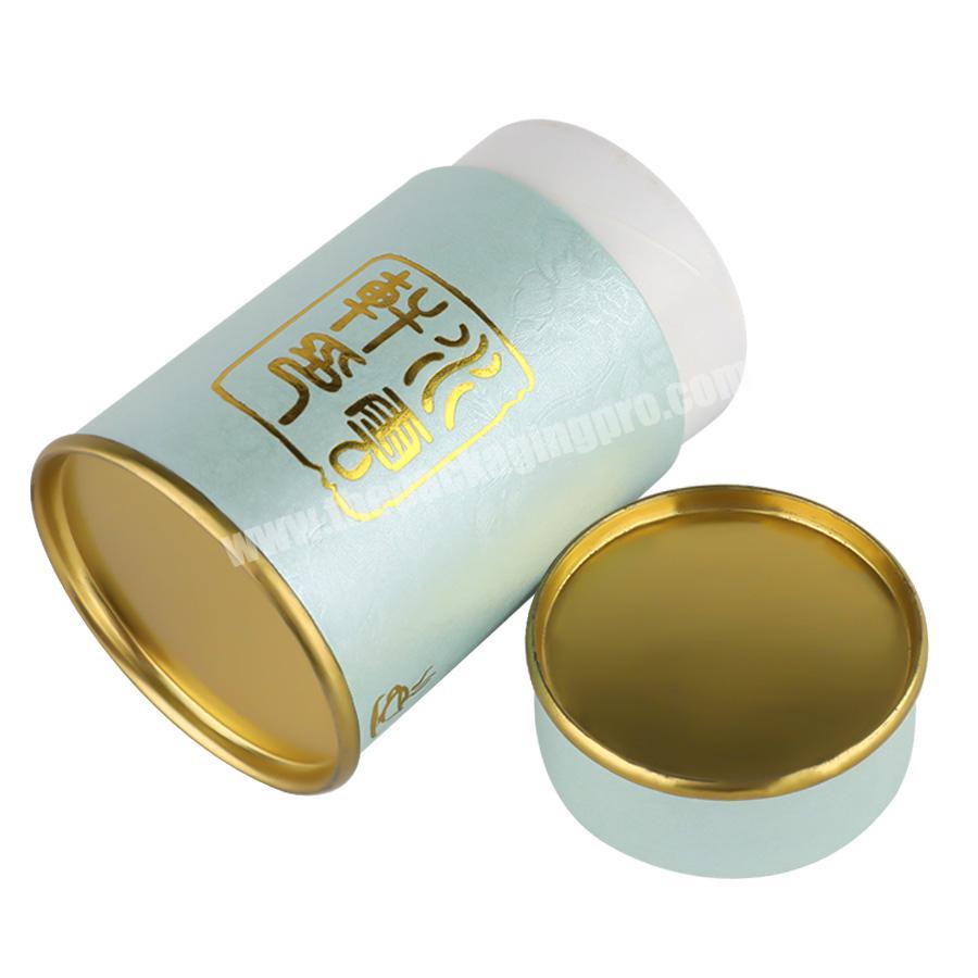 Wholesale OEM cans paper round cylinder cardboard tea box Canister