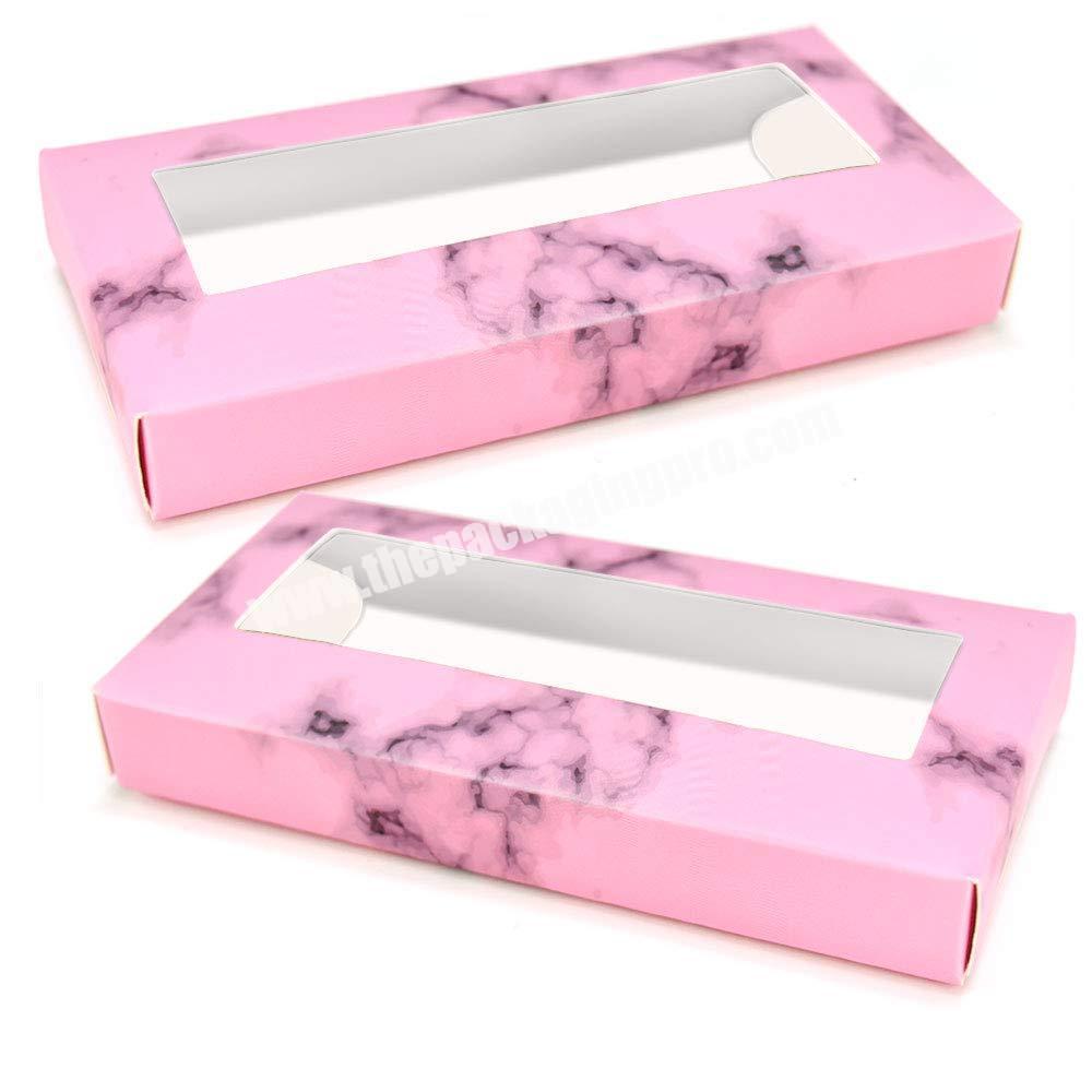 Wholesale Popular Pink Private Gift False Eyelash Packaging Box