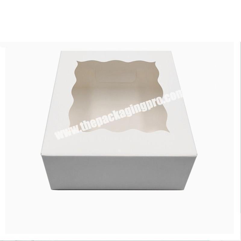 10 x 10 x 5 White Window Cake / Bakery Box - 10/Pack