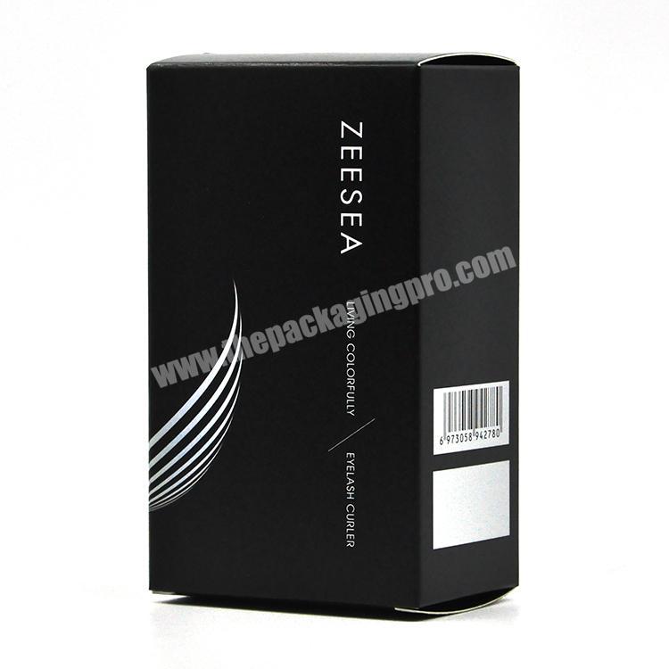 Wholesale custom black perfume gift box hot stamping hot stamping foil cosmetic paper box lipstick tube packaging box
