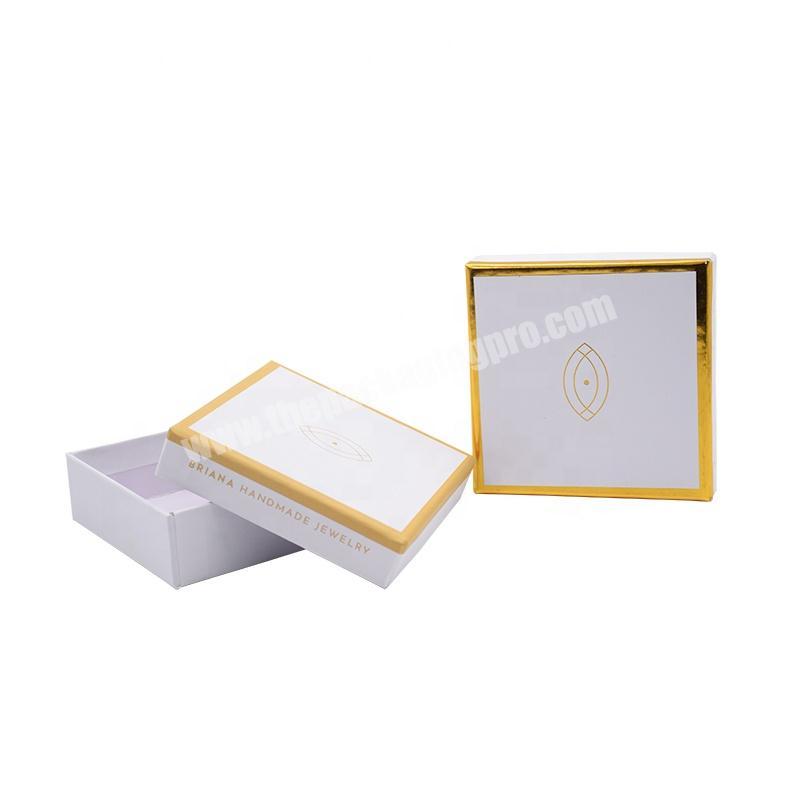Wholesale high quality Custom printed recycled Handmade jewelry necklace bangle bracelet packaging paper box with logo