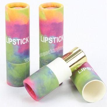 Wholesale hot sale unique lipstick packaging tube paper cardboard beauty casing lip balm tube elegant gift box with logo