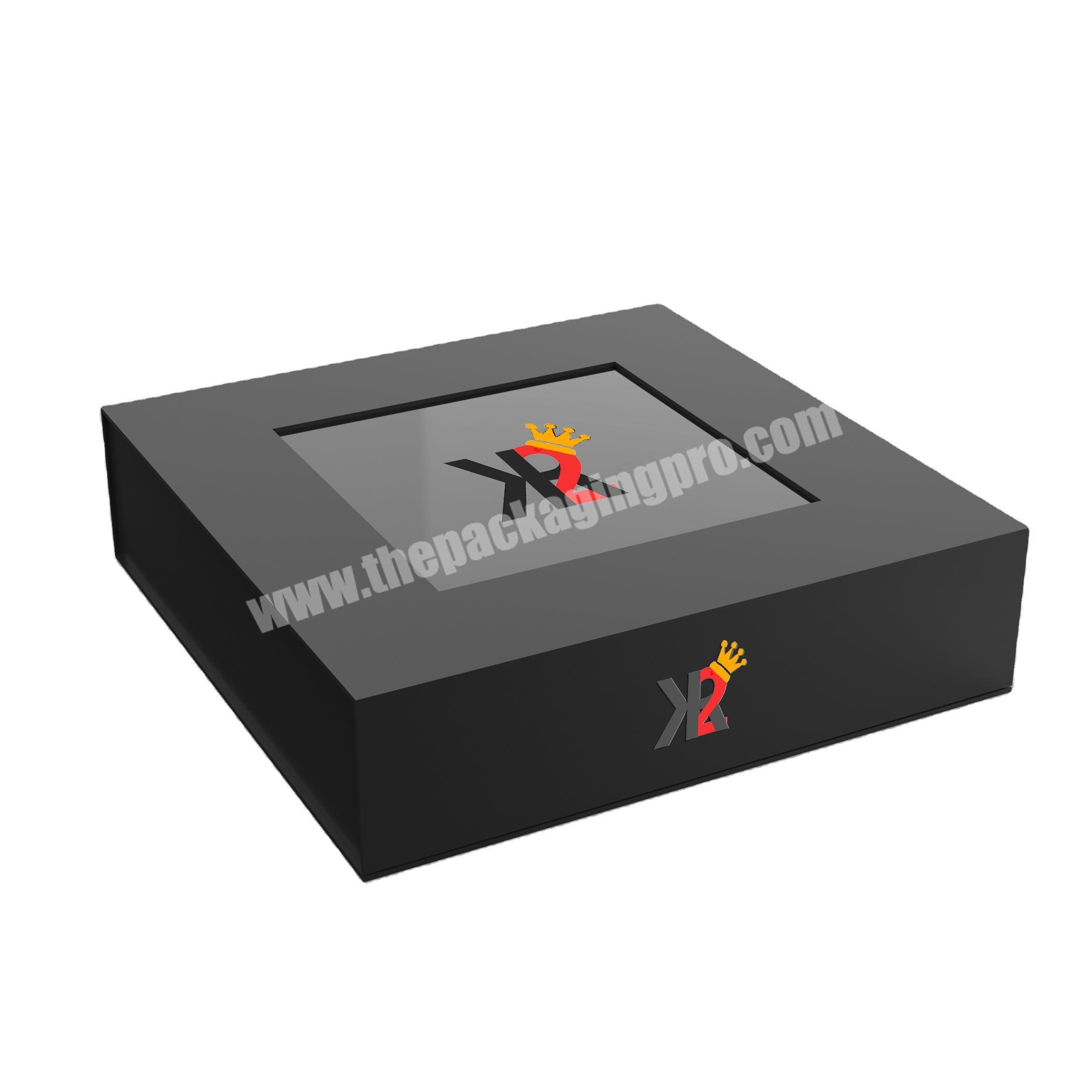 Luxury customized jewelry gift box rigid cardboard magnet closure boxes with mirror cosmetic paper packaging box