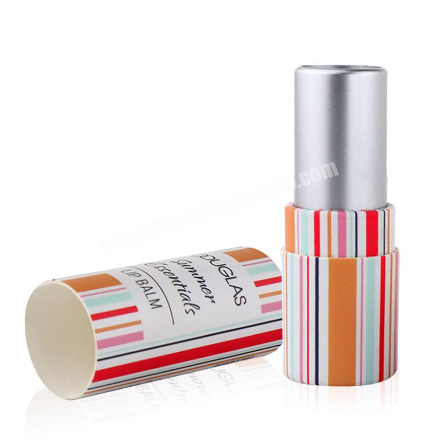 biodegradable lip balm tubes cosmetics canister  kraft paper lipstick tube