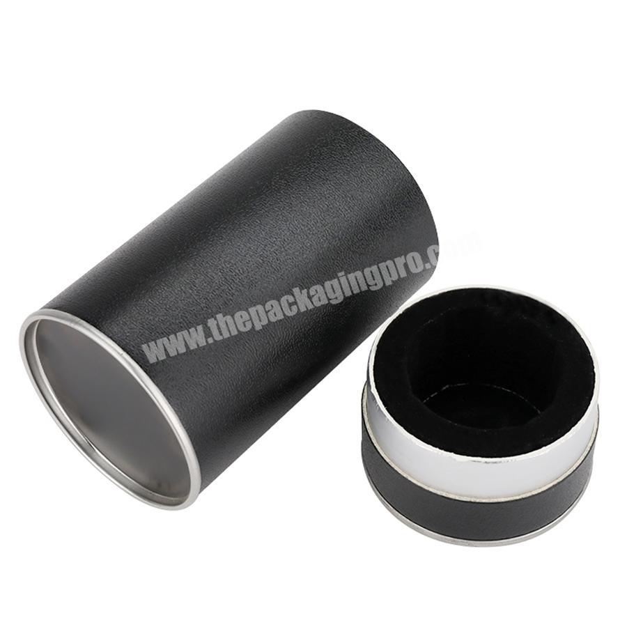 black large food packaging cylinders tea tube