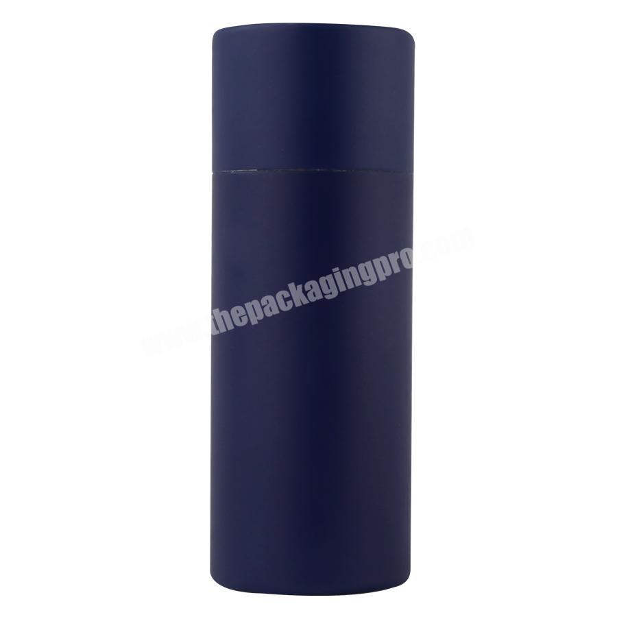 blue printed eco friendly round empty recycled biodegradable cardboard salt powder spice flower paper tube