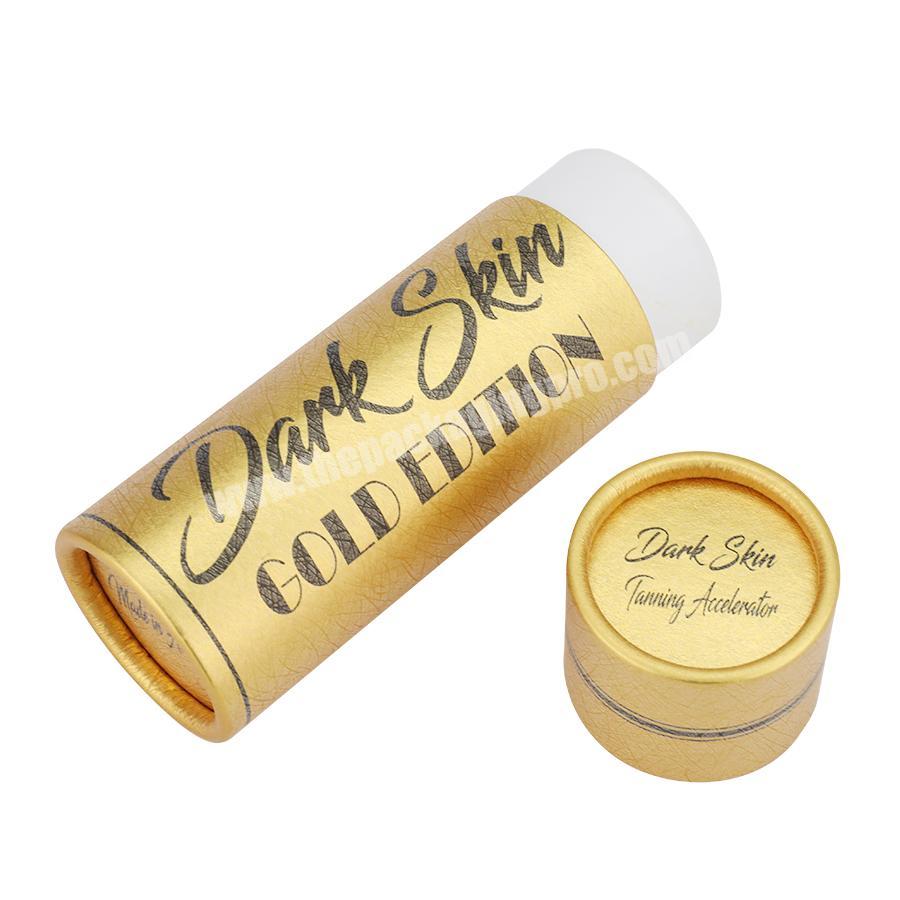 coffee candle gold kraft paper tube with custom printed