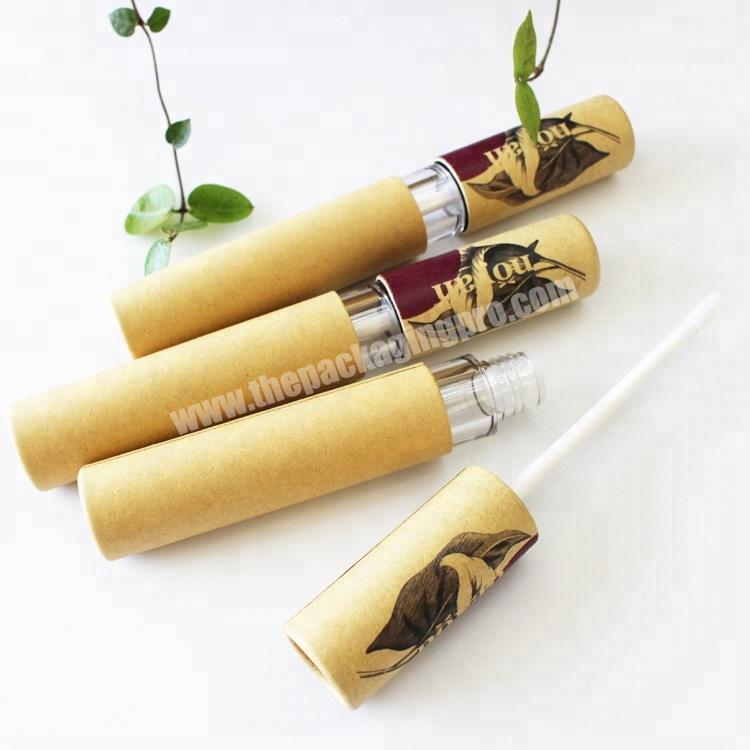 custom eco-friendly paper tube for lipgloss/lip balm/lipstick packaging