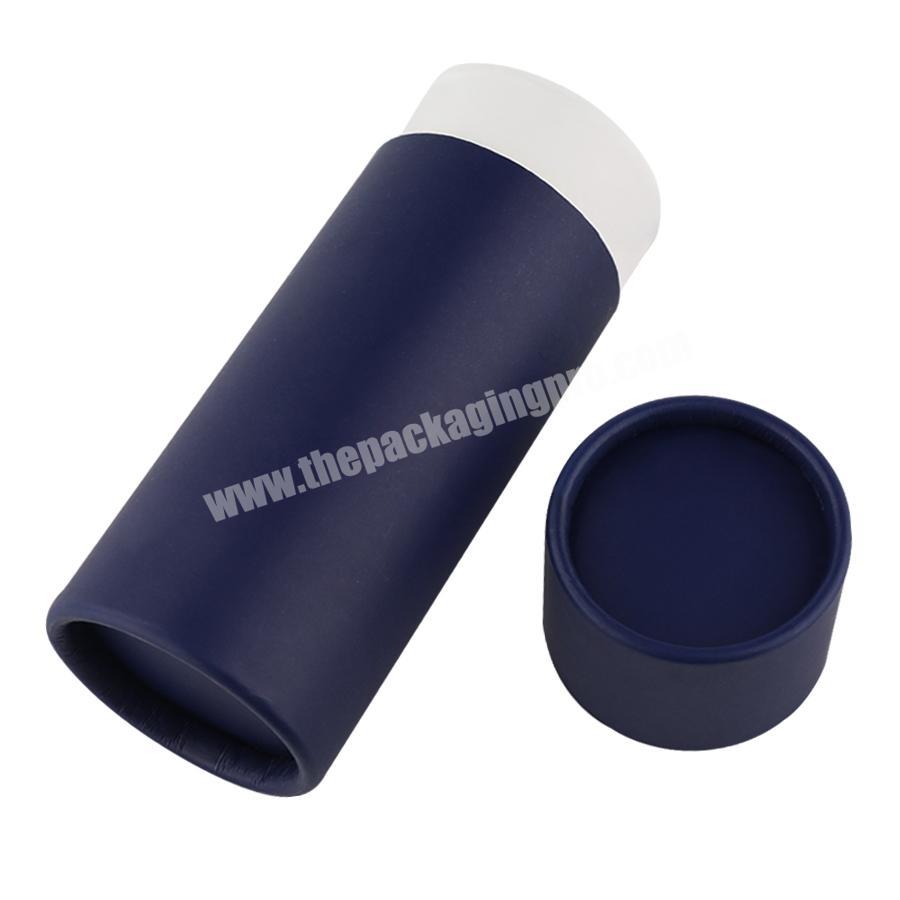 custom made biodegradable skin care dropper bottle packaging round cylinder paper tube box