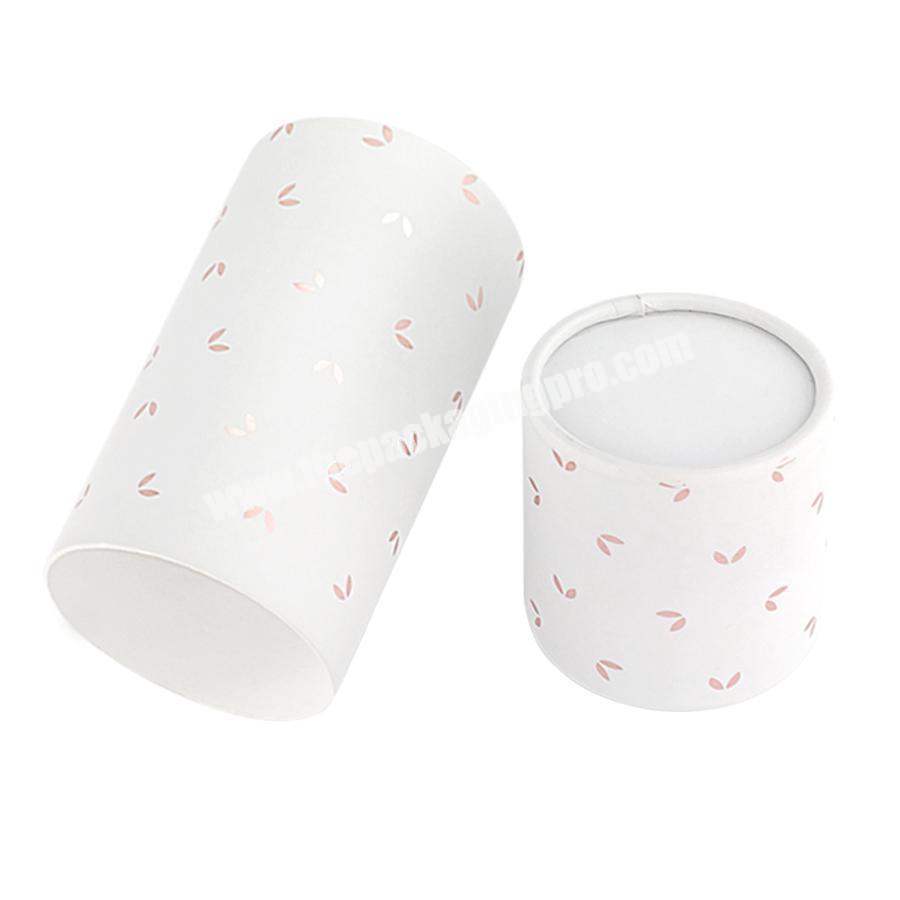 custom paper round cylinder cardboard paper tube luxury gift tea cylinder box packaging
