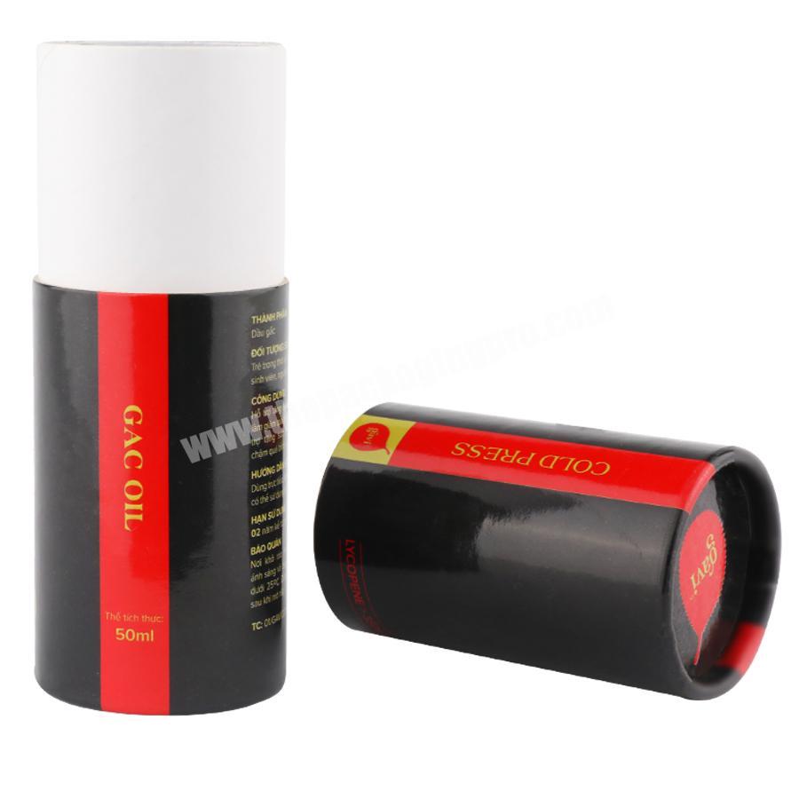 custom printed eco friendly red black brown plain tea packaging cosmetic paper tube