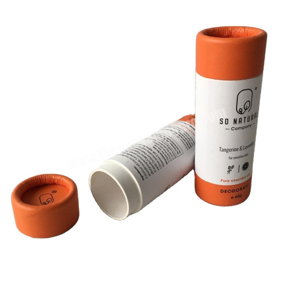 custom push up gift paper tube for cosmetics lip packing kraft lipstick tube