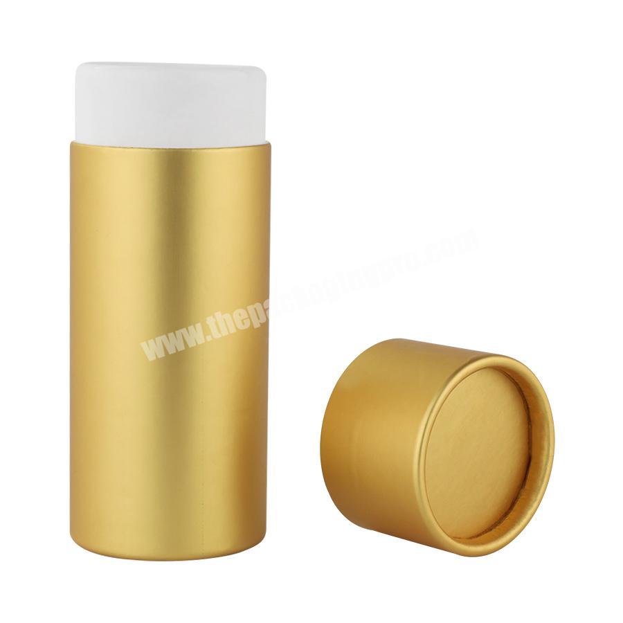 custom size gold oil-proof coffee bean food grade cardboard package paper tube