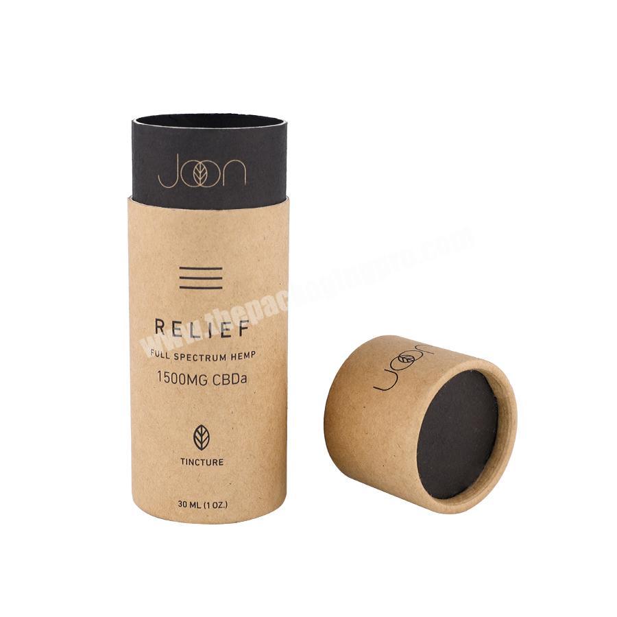 customization logo printing round high quality brown luxury leather gift box cylinder packaging box