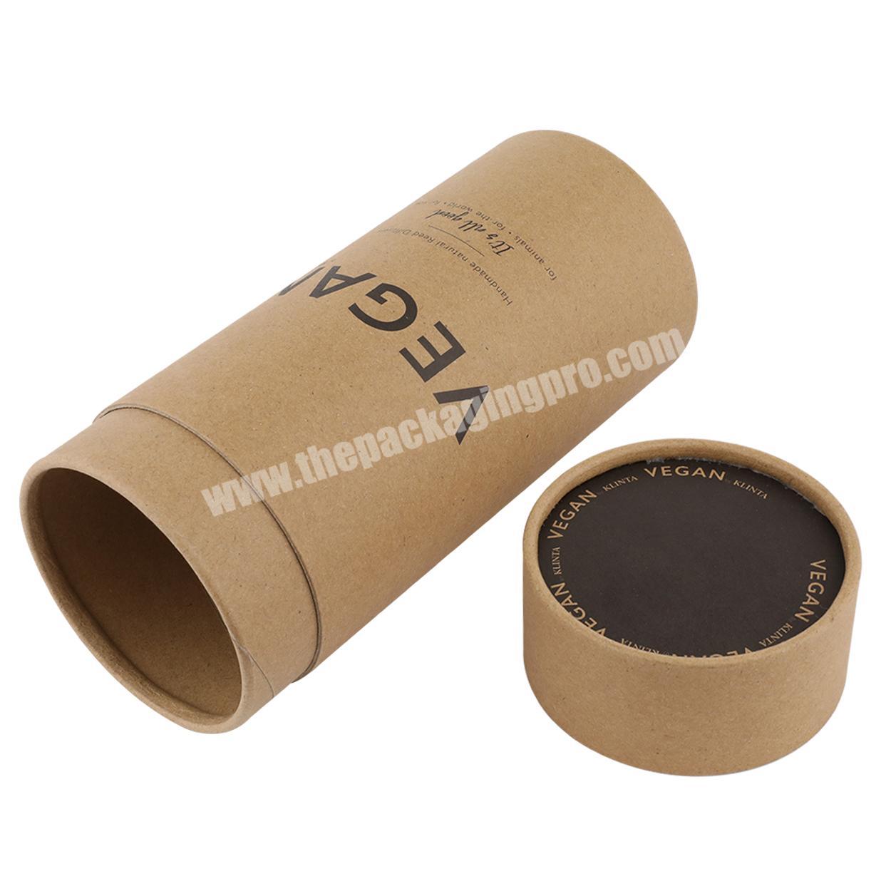 customized sizes designs round paper tubes factory prices printed brown craft tube boxes cylinder