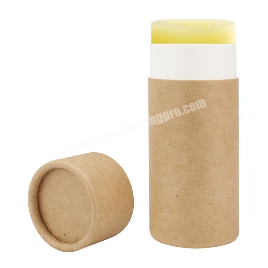 eco friendly 0.3oz 5ml 10ml biodegradable lip balm stick container push up paper tube