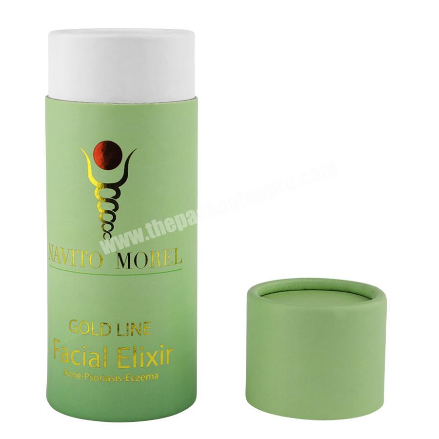 fancy logo recycled biodegradable round paper tube for tea