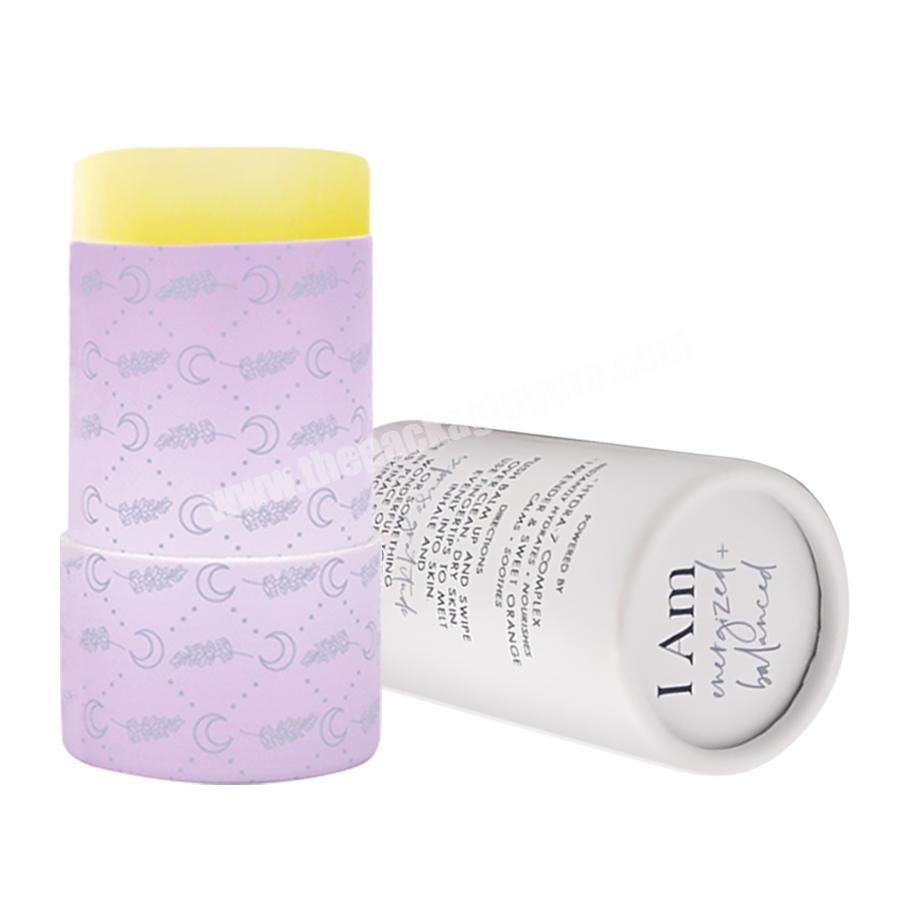for lip balm tube with push up bottom color printing 50g 1.8 oz deodorant stick paper tube