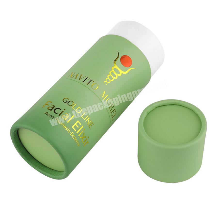 green paper packaging cardboard cosmetic cream tube