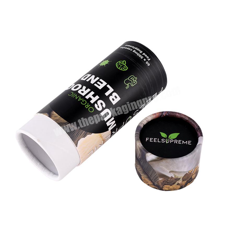 luxury black wax candle paper tubes packaging