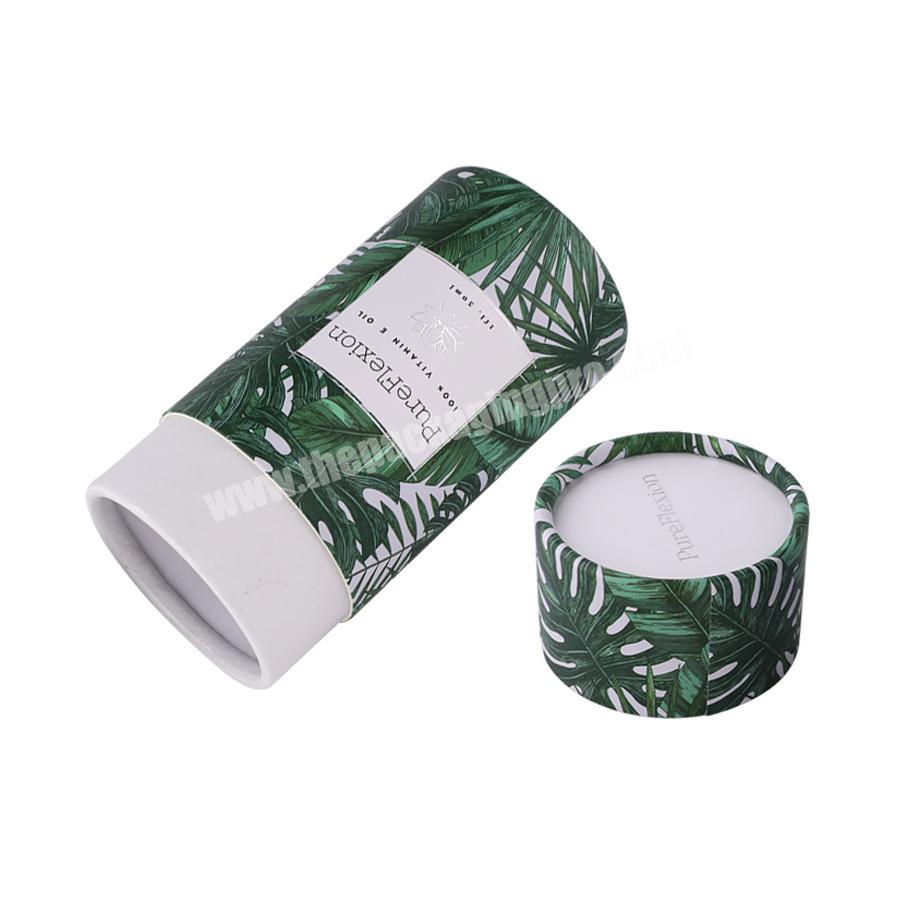 oval bottle kraft paper black CBD tube for tea packaging