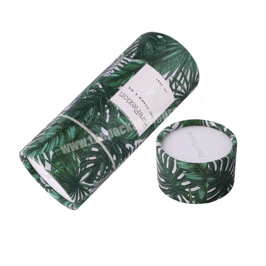 round paper tubes gift printed logo colorful high quality cardboard essential oil packaging box cylinder