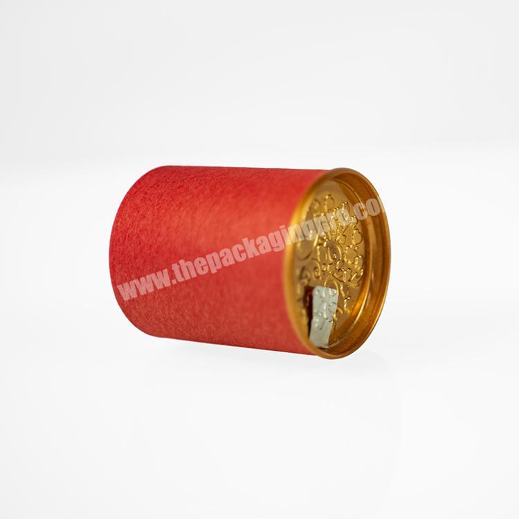 tea paper tube packaging cardboard cylinder container for tea round box packaging