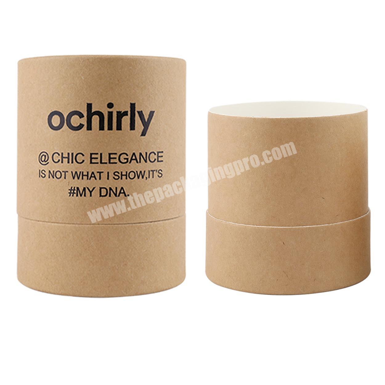 white kraft paper  cylindrical gift packaging cbd tube