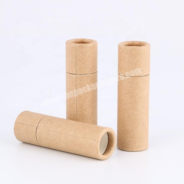 wholesale Moisture proof recyclable craft eco friendly packing cardboard paper tubes for lip balm