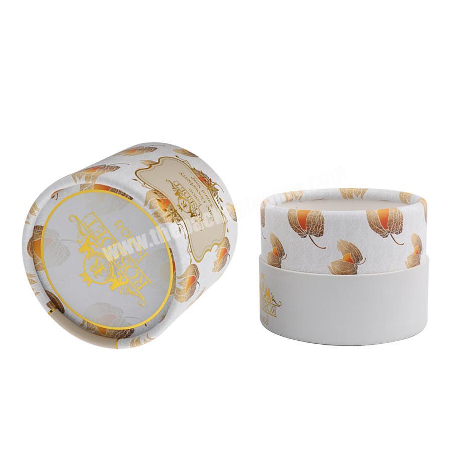 wholesale custom printed twist tea round box packaging paper cylinder packing box