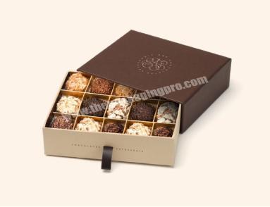 12pcs Kraft Paper Divider Insert Cookie Chocolate Packing Box With Cushion Pads   NYBZ wholesaler