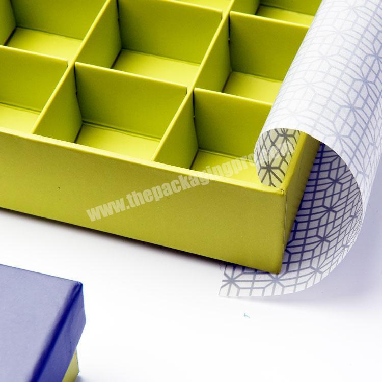 2020 Factory wholesale custom Macaron chocolate box with plastic tray lattice packaging NYBZJJ factory