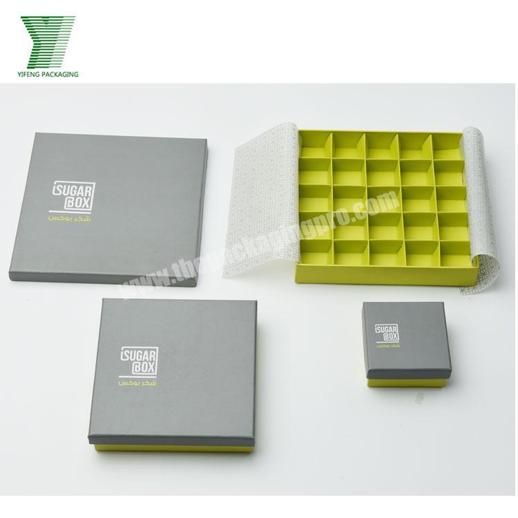 2020 Factory wholesale custom Macaron chocolate box with plastic tray lattice packaging NYBZJJ manufacturer