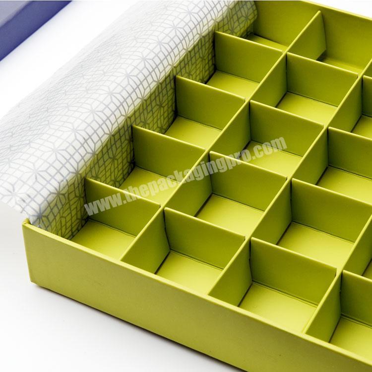 2020 Factory wholesale custom Macaron chocolate box with plastic tray lattice packaging NYBZJJ wholesaler