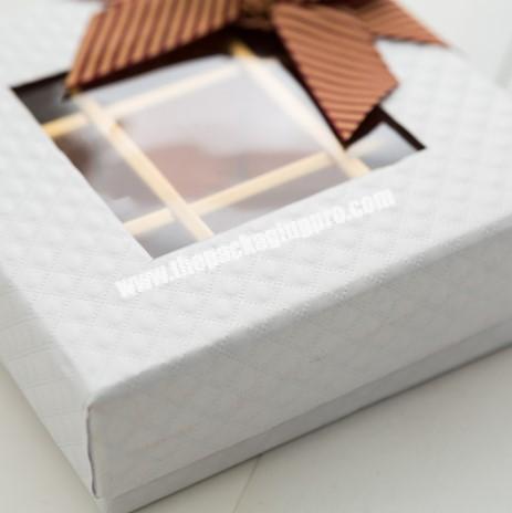 2020 Manufacturers wholesale custom girls Valentine's Day luxury chocolate truffle bow Christmas gift box window boxes NYBZJJ manufacturer