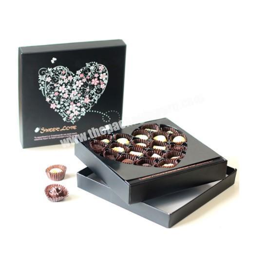 2020 Manufacturers wholesale custom girls Valentine's Day luxury chocolate truffle bow Christmas gift box window boxes NYBZJJ wholesaler