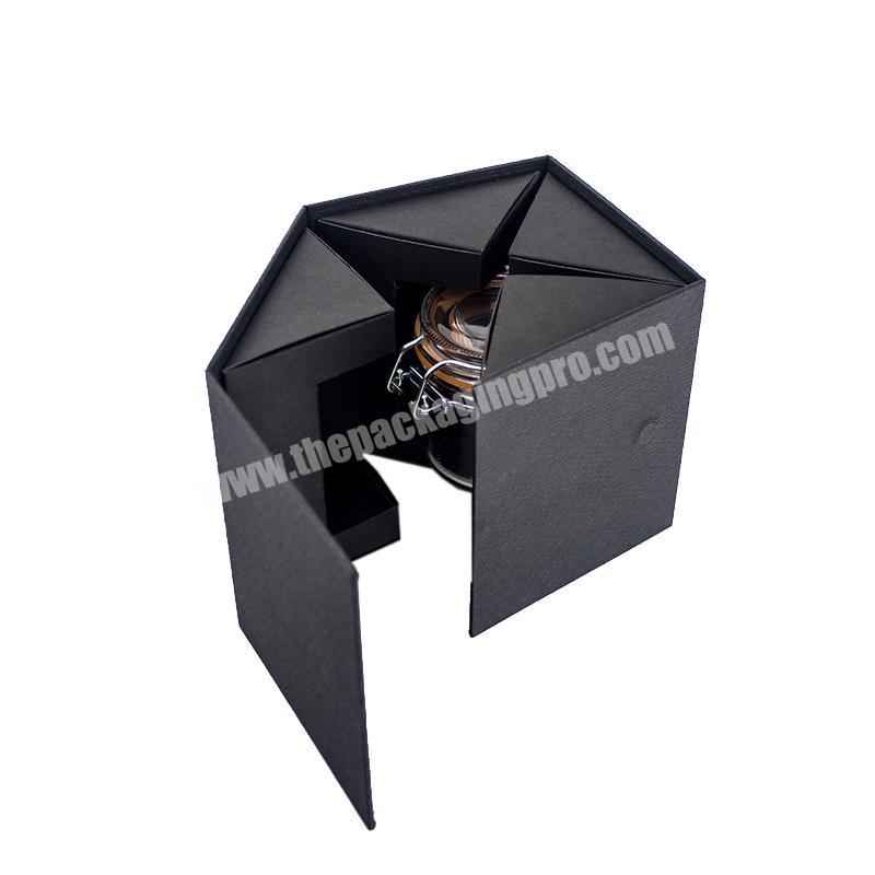 Black Cardboard Special Shaped Custom Magnet Packing Gift Box