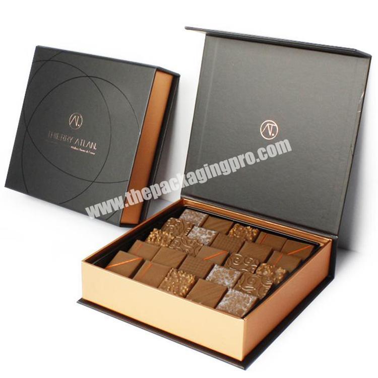 Black Wholesale Custom Logo Premium Luxury Cardboard Paper Gift Wig Hair Extension Magnetic Packaging Box  NYGB