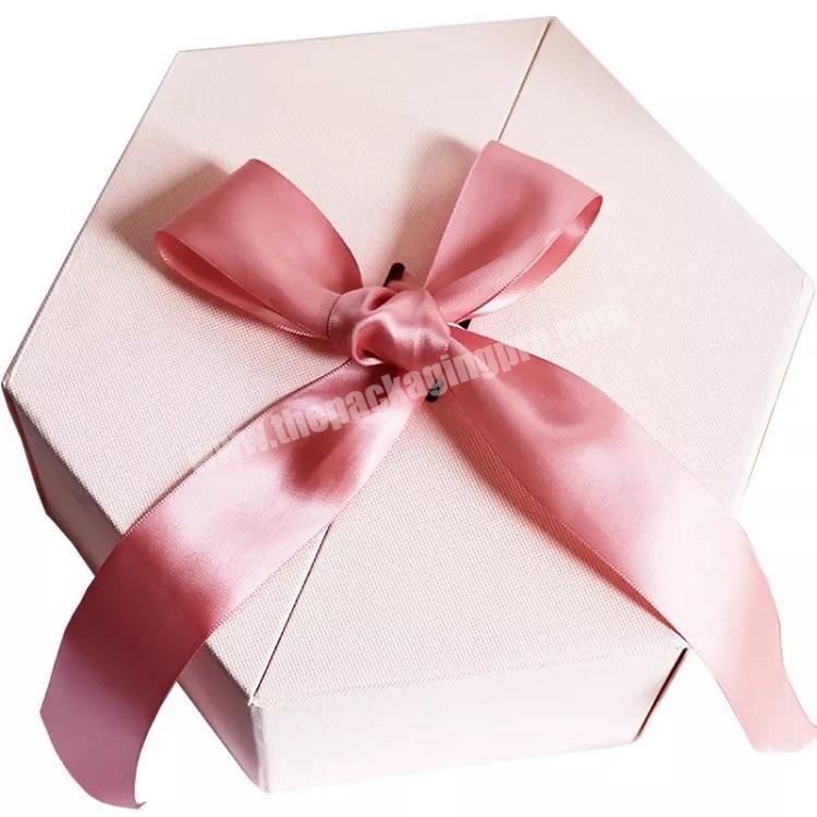 Candy Box Wedding Decoration Gifts Packing Box With Pink Ribbon Packing