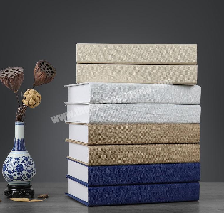 Cardboard paper decorative book shaped boxes