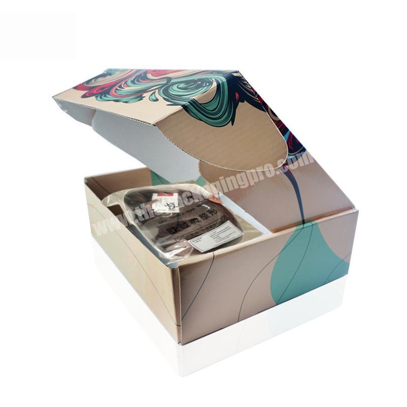 Custom Fashion Simple Rigid Cardboard Women's Underwear Organizer Storage Parcel Delivery Corrugated Board Sexy Bra Box