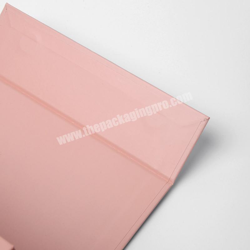 personalize Custom Logo Premium Luxury Pink Cardboard Paper Gift Wig Hair Extension Magnetic Packaging Box