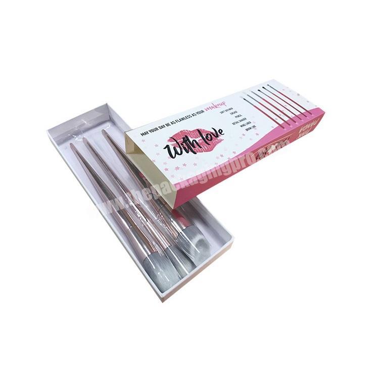 Custom-made Cosmetic Makeup Tools Packaging Box Cosmetic Brush Packaging Paper Box