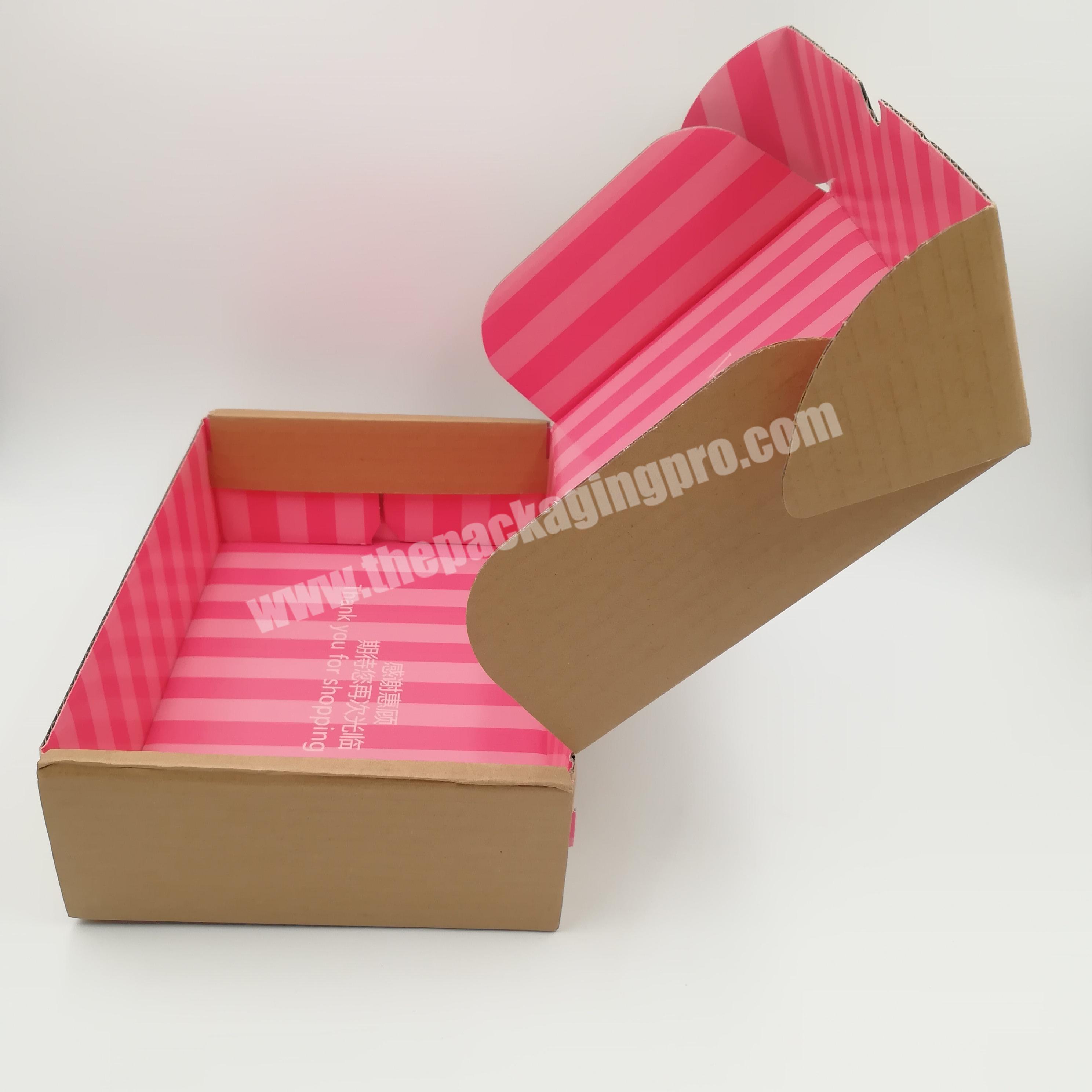 Custom made snap back storage logo printed folding cardboard paper packaging mailer box