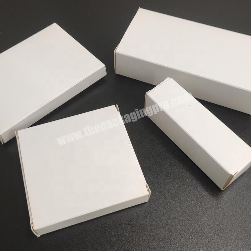 Customized white black brown kraft paper business card paper box