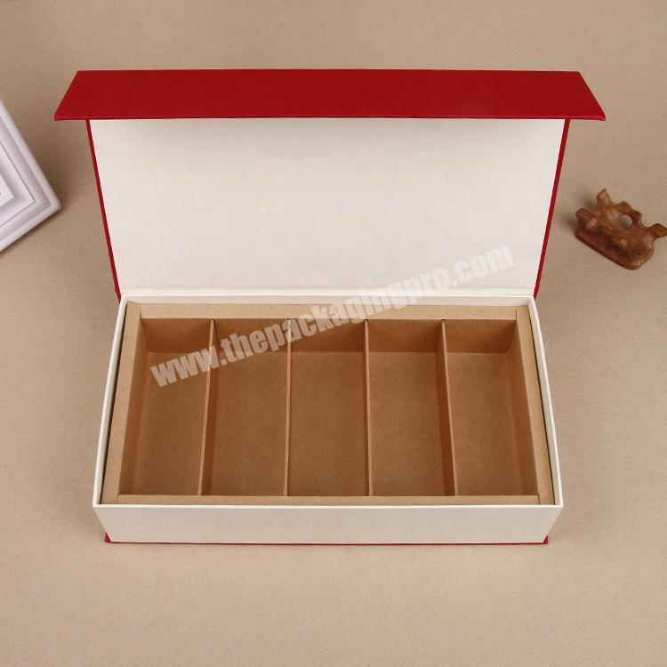 Essential oil packaging paper box with divider inside magnetic box for other cosmetic