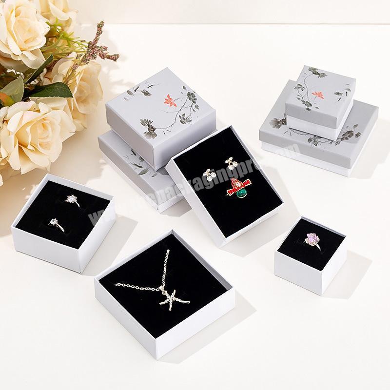 Jewelry Paper Boxes With Logo Accept One Sample Custom Dropshipping Jewellery Gift Box Packaging Necklace Jewelry Box Packaging