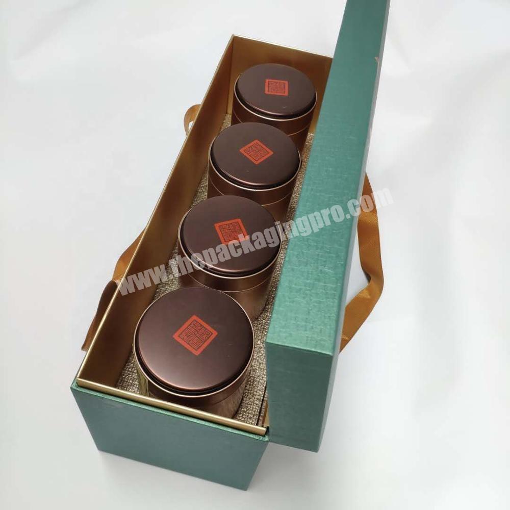 Luxury Tea Packaging Paper Box with Handles