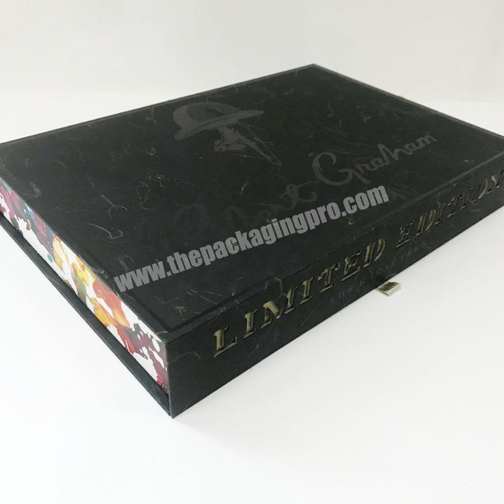 Luxury paperboard gift packing box book-alike handmade box